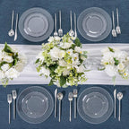 U-QE 60PCS Clear Plastic Plates - Image 4