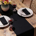 MEANMOY Black Table Runner 72 Inches Long Waterproof Washable Table Runners | - Image 6