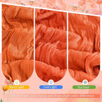 Showgeous 30 Pack Orange Cheesecloth Table Runner, 17 x 108 Inches | Boho - Image 7
