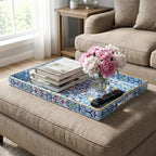 Hiceeden Set of 2 Boho Floral Serving Tray - Image 5