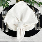 Beaded Pebble Stone Napkin Rings – Handcrafted Acrylic Holders - Image 6