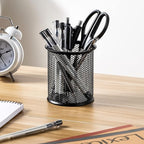 Amazon Basics Wire Mesh Pen Holder, Pencil Cup Desk Organizer - Image 3