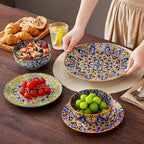vancasso 18 Pieces Dinnerware Sets, Plates and Bowls Set, Porcelain Dishes Set - Image 7