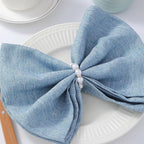 100 Pcs Silver Disposable Napkin Rings Imitation Pearl Ring Napkin Holder - Image 6