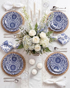 Blue Plastic Plates, Floral Disposable Plates, anniversaries, or holidays. - Image 8