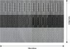 Leetaltree Grey with White Striped Placemats Set of 12 - Image 7