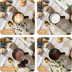 E-far Ceramic Coffee Mug Set of 6, 12oz Stoneware Coffee Cup - Image 5