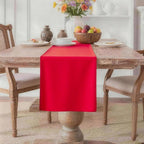 MEANMOY Red Table Runner 72 Inches Long Waterproof Washable Table Runners | by MEANMOY