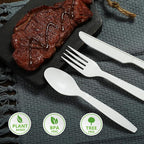 Compostable Spoon, 100 Biodegradable Silverware - Image 6