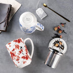 AmorArc Tea Cup With Infuser and Lid, 18oz Loose Leaf Tea Mug With Steeper | - Image 4