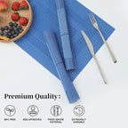 Leetaltree Blue Frame Placemats Set of 6 - Image 2