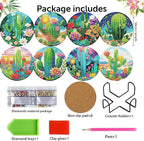 Mrnsiet 8PCS Diamond Art Coasters - Image 3