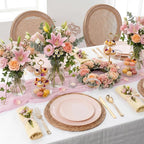 KIRE 175PCS Pink Plates Disposable - Image 4