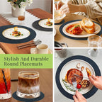 Fyvva Placemats Set of 12, Stain & Scratch Resistant, - Image 7
