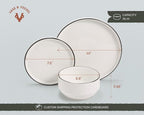 Ceramic Dinnerware Set, 12-Piece Service - Image 6