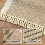 Coffee Scroll Linen Table Runner - Image 3
