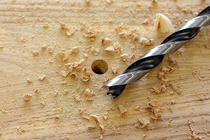 FISCH 14mm Brad Point Drill Bit – Chrome Vanadium Woodworking Drill Bit for Clean, Precise Holes in Hardwood, Softwood, MDF & Laminated Materials, FSF-004141, Made in Austria