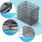 5 Trays Paper Organizer Letter Tray - Image 3