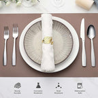 Onader 40 Piece Heavy Duty Silverware Set, Stainless Steel Flatware Cutlery Set - Image 7
