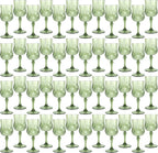 48Pack Plastic Wine Glasses, 7oz Vintage Goblets by LEYIQU