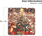 Christmas Coasters Square Leather Drinks Coaster Set - Image 4