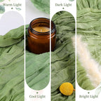 AGIRL 12 Pack Sage Green Cheesecloth Table Runner 10FT Boho Home Decor | Rustic - Image 5