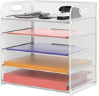 5 Trays Paper Organizer Letter Tray by SUPEASY