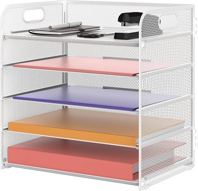 5 Trays Paper Organizer Letter Tray by SUPEASY