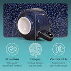 NOVA CERAMICS Navy Blue Extra Large Coffee Mug - 16 oz Ceramic Mug - Abyss | - Image 6