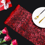 Snowkingdom Red Sparkly Table Runner Glitter Sequin Glitter Metallic Foil Mesh - Image 5