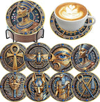 Mrnsiet 8 PCS Diamond Art Coasters Kits by Mrnsiet