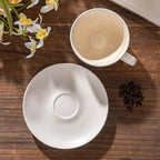 Ceramic Latte Art Mug With Saucer - 10 oz - Image 4