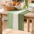 Artoid Mode Sage Beige Green Farmhouse Rustic Table Runner 12x120 Inch | by ArtoidMode