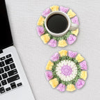 Crochet Flower Coasters, Handmade Bouquet Coasters - Image 5