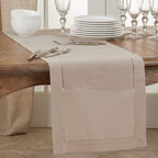 SARO LIFESTYLE Hemstitched Border Table Runner - Image 3
