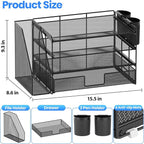 Desk Organizer, 4-Tier Desktop File Organizer - Image 7