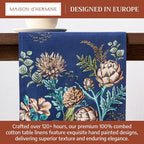 Maison d' Hermine Table Runner 100% Combed Cotton 14.5"x72" | Table Runners 72 - Image 3