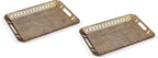 16" Rectangular Metal Tray by Unknown