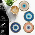 Evil Eye Beaded Coasters Set of 4 - Image 2