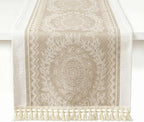 Table Runner, 13.8 x 72 Inch, Jacquard Woven by GleeNflux