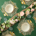 Juvale 20-Pack Gold Vinyl Placemats - Image 2