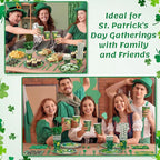 450 Pcs Happy St. Patrick's Day Tableware Set Decoration Serves 50 | Lucky - Image 5