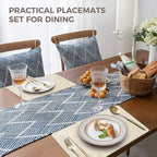 NCUE Vinyl Placemats Set of 4, Heat Resistant, Nonslip Faux Leather Waterproof - Image 5