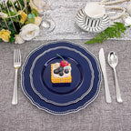 60pcs Blue Plastic Plates - Image 3