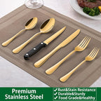 24-Piece Gold Silverware Set - Image 6