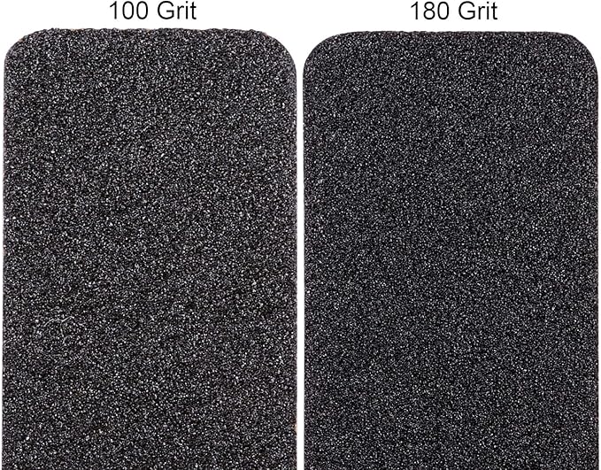 10PCS Jumbo Size PANA Professional Double Sided Nail Files - Black, 100/180 Grit - Emery Board Nail Buffering File Manicure Pedicure Nail Polisher Washable