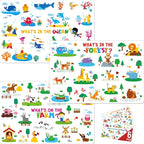 6 Pack Placemats for Kids, Non-Slip Washable, Reusable Placemat by SpriteGru
