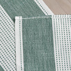 Artoid Mode Forest Green Farmhouse Rustic Table Runner, Seasonal Macrame Fabric - Image 6
