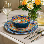 18 Pieces Dinnerware Sets, Porcelain Dishes Set - Image 2