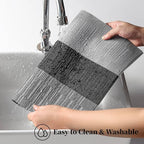 Leetaltree Grey with White Striped Placemats Set of 12 - Image 4